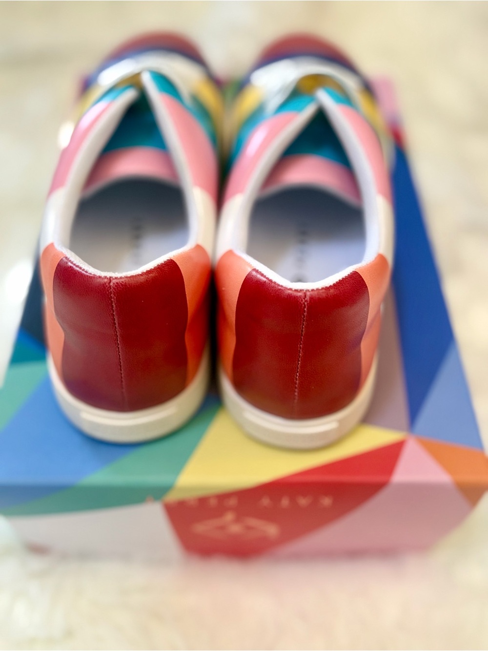 Colorblock Inspiring Lace-Up Sneakers - Multicolor - Picture 4 of 6